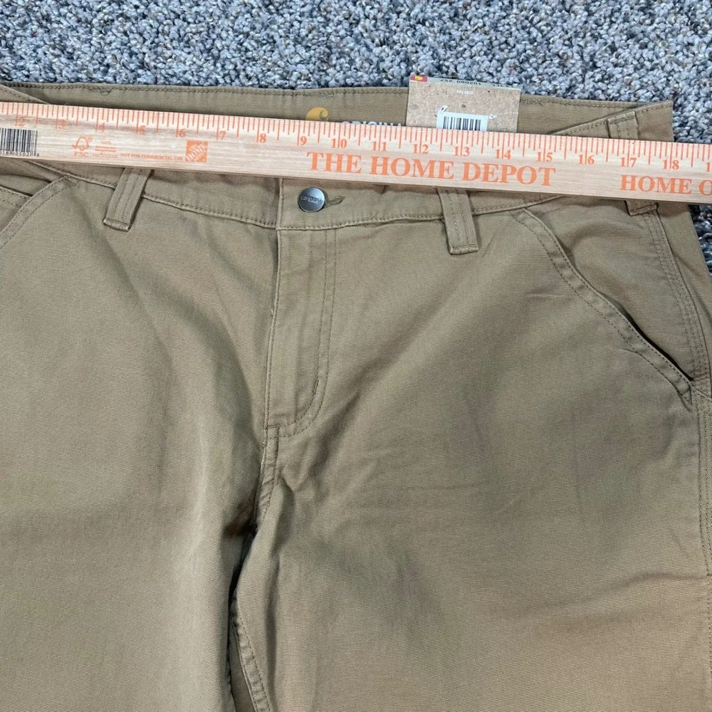 Carhartt Men's 36x34 Original Fit Carpenter Pants Tan Duck Canvas Tall
